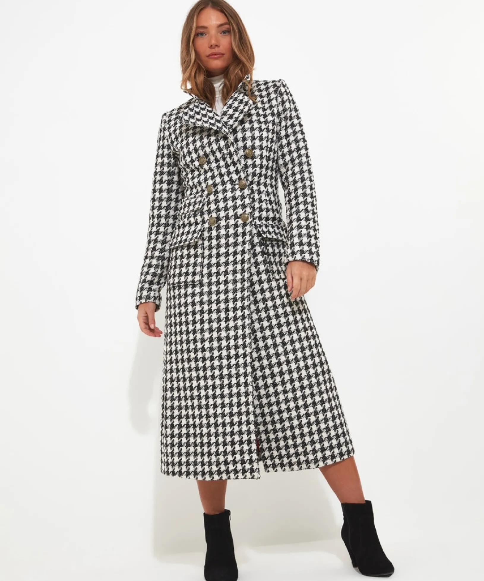 perfectly_mono_coat_3.webp Coats & Jackets | Women's Joe Browns Perfectly Mono Coat Black/White