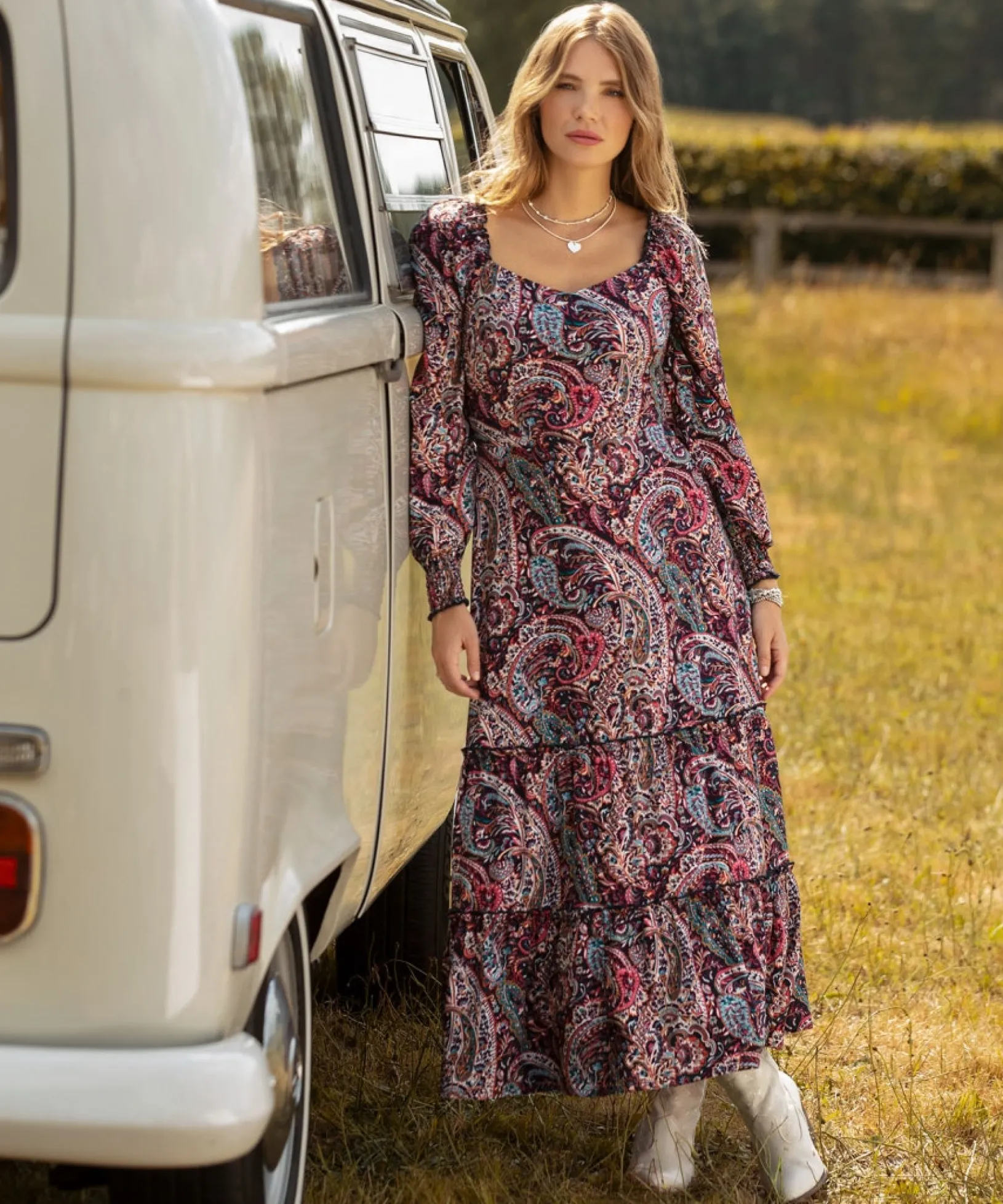 perfectly_paisley_dress_2.webp Shop Women's Collection | Maxi Dresses | Boho Dresses | Dresses | Sale Dresses | Top Picks | Top Picks | Top Picks | Women's | Women's Joe Browns Perfectly Paisley Dress Multi
