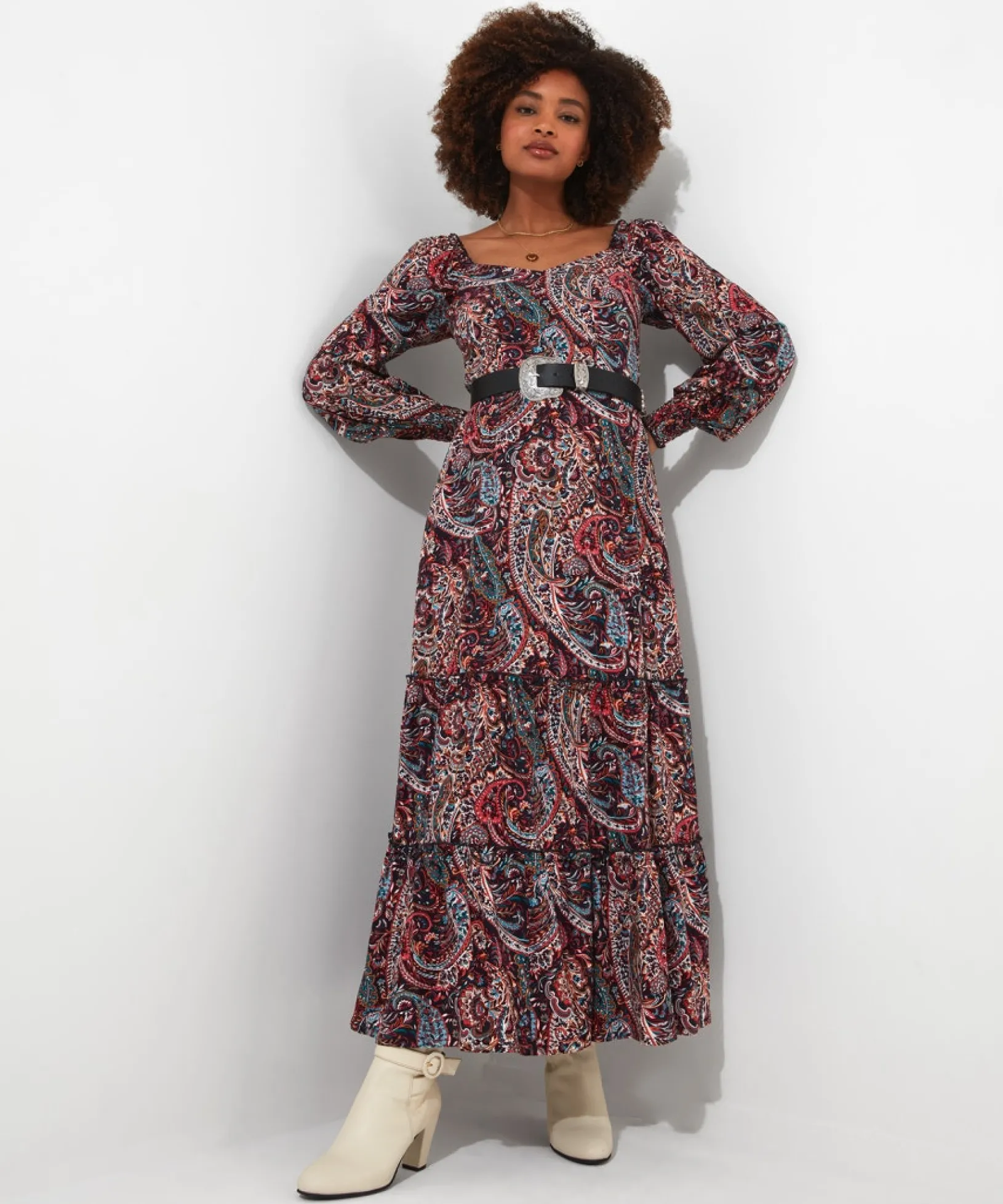 perfectly_paisley_dress_3.webp Shop Women's Collection | Maxi Dresses | Boho Dresses | Dresses | Sale Dresses | Top Picks | Top Picks | Top Picks | Women's | Women's Joe Browns Perfectly Paisley Dress Multi