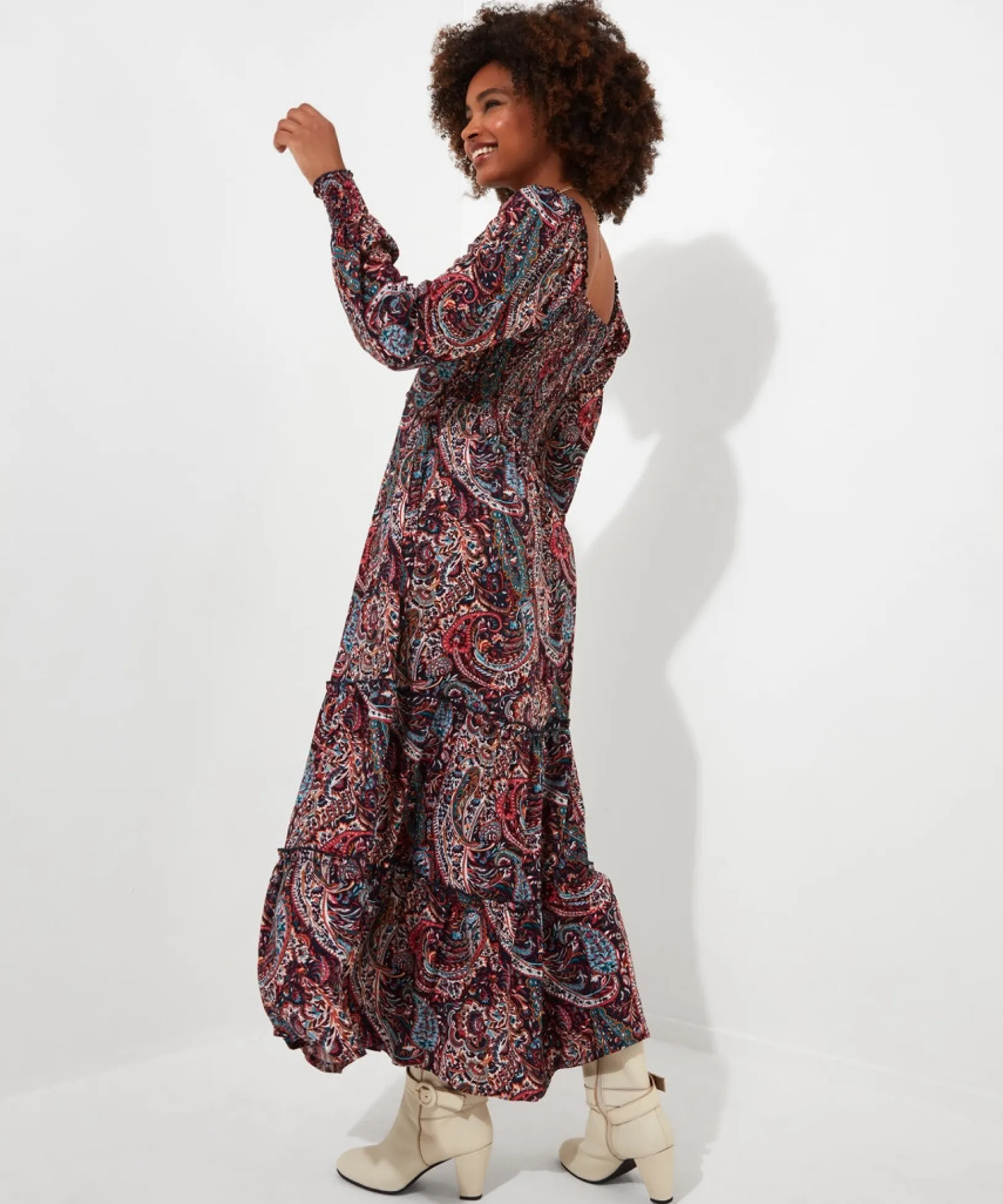perfectly_paisley_dress_4.webp Shop Women's Collection | Maxi Dresses | Boho Dresses | Dresses | Sale Dresses | Top Picks | Top Picks | Top Picks | Women's | Women's Joe Browns Perfectly Paisley Dress Multi