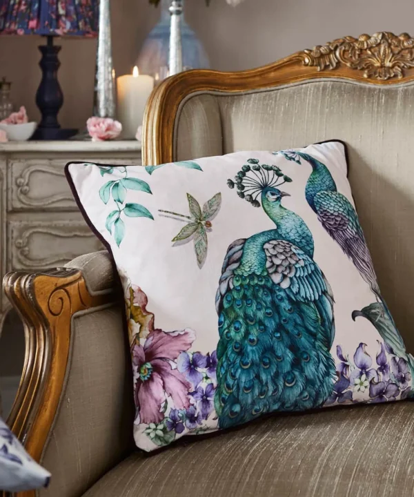 Living Room | Bedroom | Nouveau Reflections | Nature Décor | Animal Décor | Cushions & Throws | Home | Home | Home | Home | Home | Home Joe Browns Poised Peacocks Reversible Cushion Multi