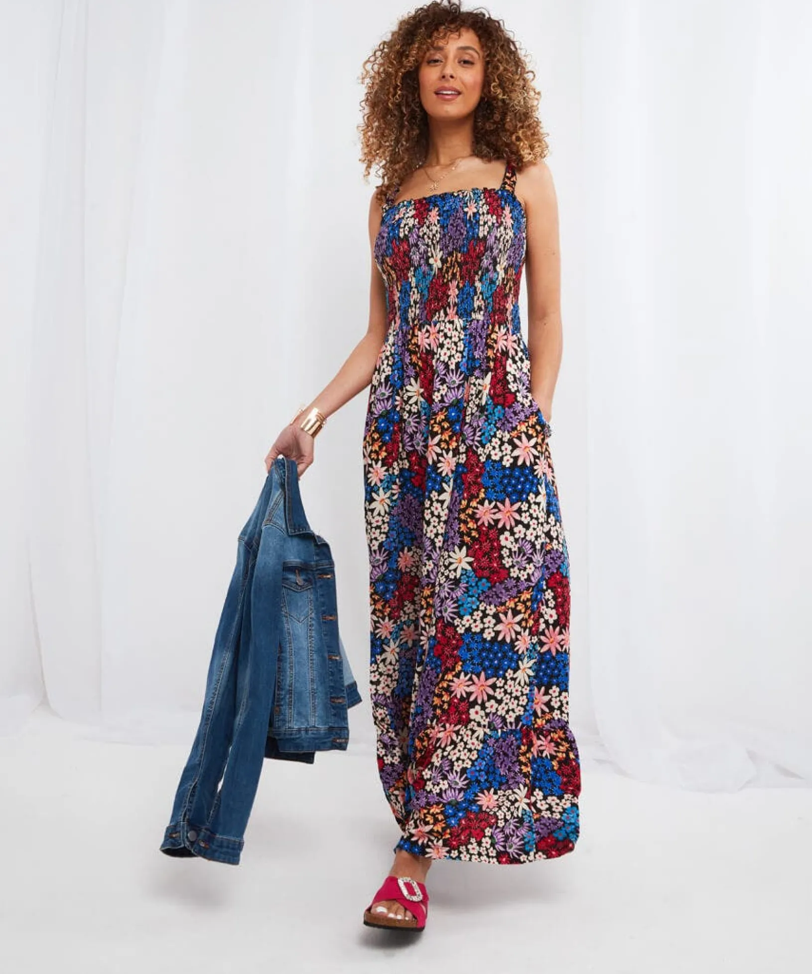 polly_jersey_dress_6.webp Sale Dresses | Women's Joe Browns Polly Jersey Dress Multi / Pink