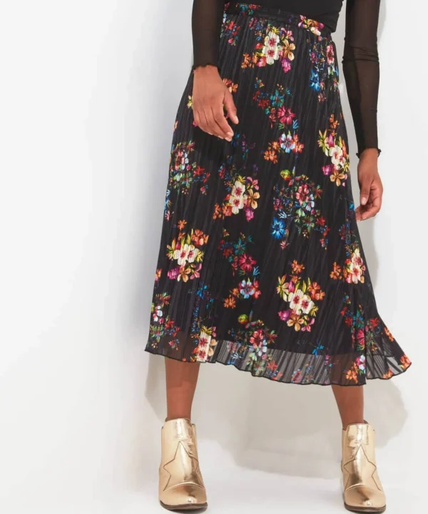 Occasion Outfits | Skirts | Sale Skirts | Top Picks | Women's | Women's Joe Browns Pop Of Colour Pleated Skirt Black