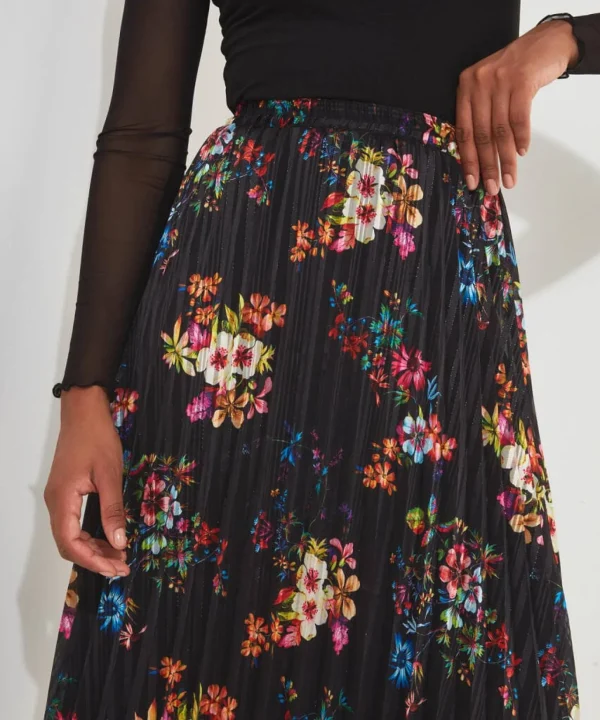 Occasion Outfits | Skirts | Sale Skirts | Top Picks | Women's | Women's Joe Browns Pop Of Colour Pleated Skirt Black