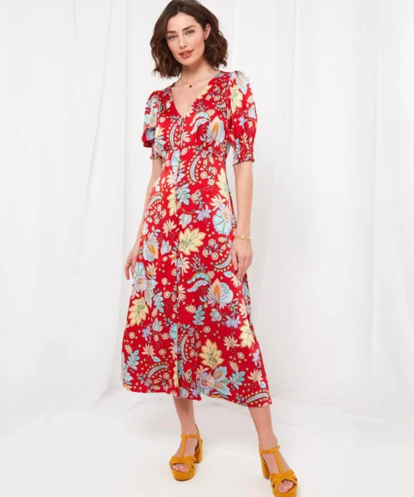 Sale Dresses | Women's Joe Browns Poppy Floral Dress Red