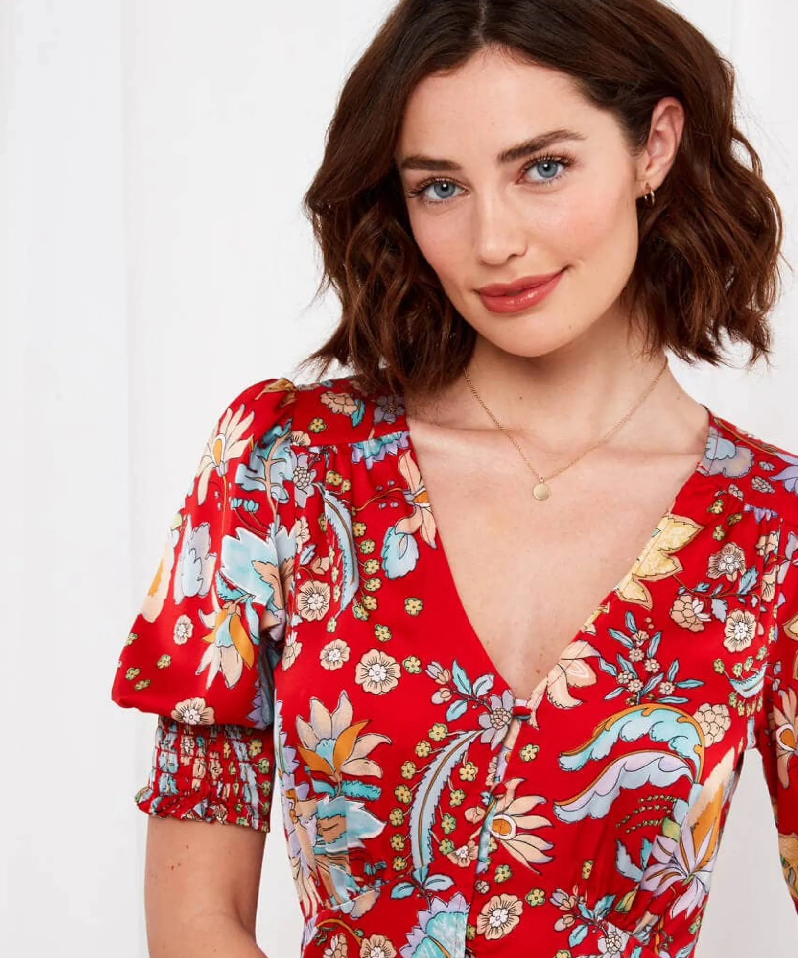poppy_floral_dress_4.webp Sale Dresses | Women's Joe Browns Poppy Floral Dress Red