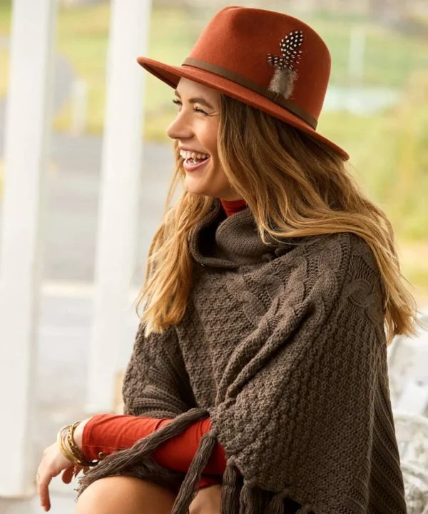 Accessories & Jewellery | Sale Accessories & Jewellery | Women's | Women's Joe Browns Premium Chic Wool Fedora Rust / Mustard