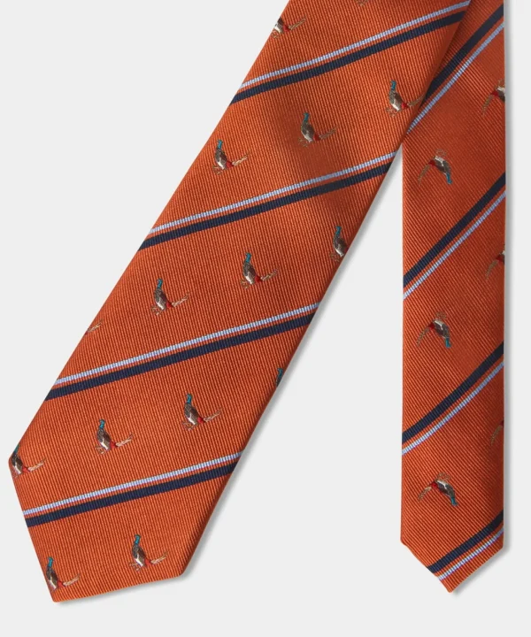 Accessories | Men，s Joe Browns Premium Dapper Silk Tie Orange