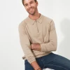 Shop Men's Collection | Knitwear & Jumpers | Sale Knitwear & Jumpers | Top Picks | Men,s | Men,s Joe Browns Premium Knitted Polo Oatmeal