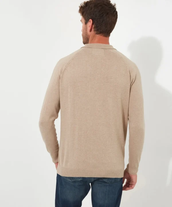 Shop Men's Collection | Knitwear & Jumpers | Sale Knitwear & Jumpers | Top Picks | Men,s | Men,s Joe Browns Premium Knitted Polo Oatmeal