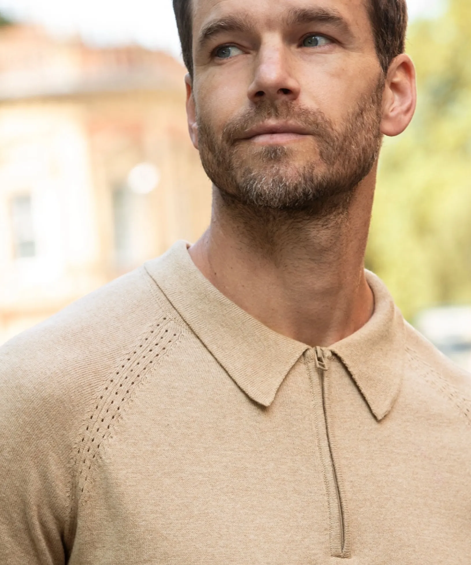 premium_knitted_polo_7.webp Shop Men's Collection | Knitwear & Jumpers | Sale Knitwear & Jumpers | Top Picks | Men,s | Men,s Joe Browns Premium Knitted Polo Oatmeal