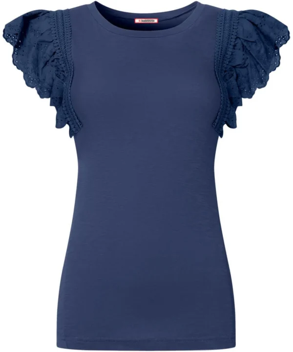 Sale Tops, Tunics & Blouses | Women's Joe Browns Pretty Broderie Top Navy / Pink / White