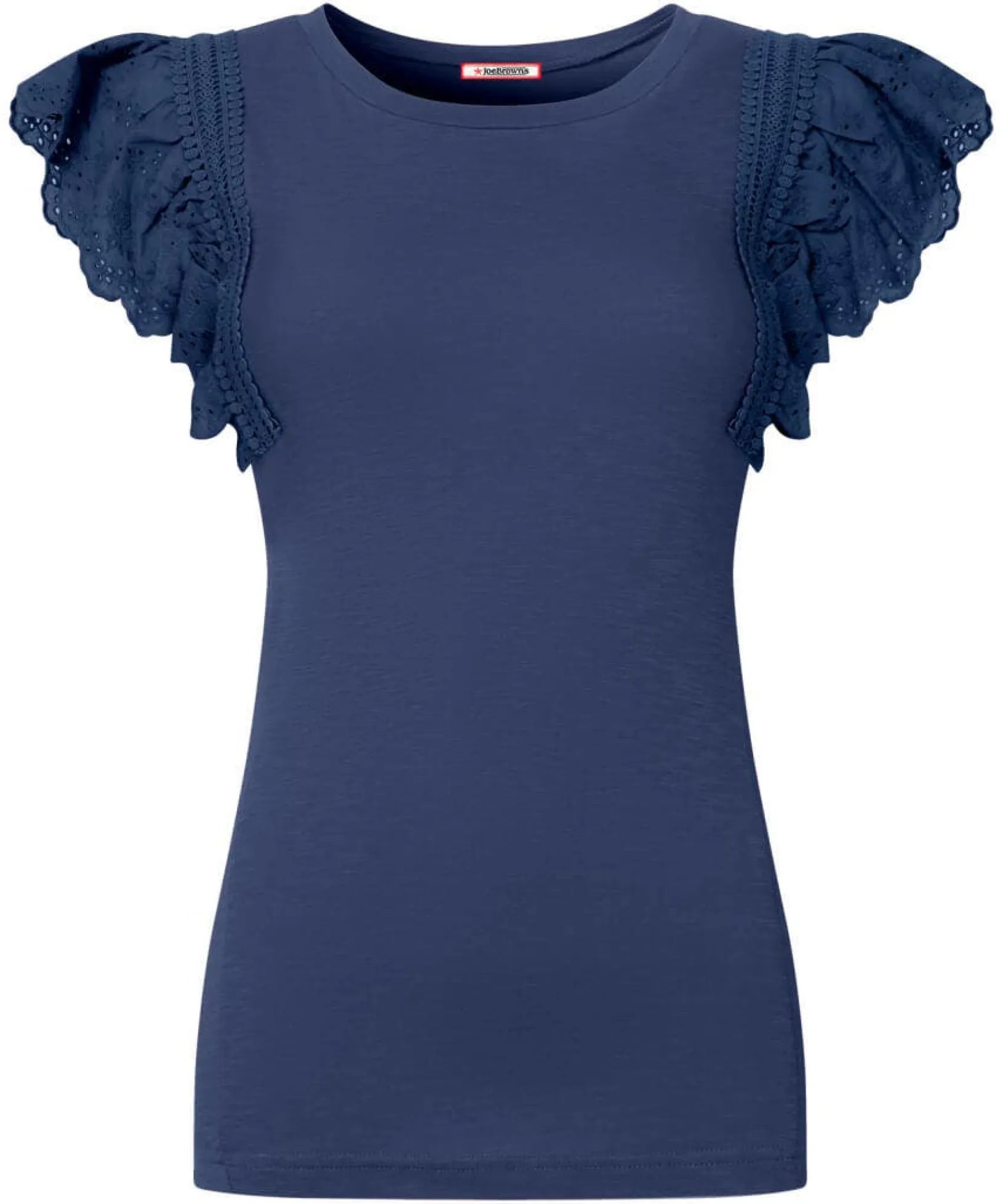 pretty_broderie_top_1.webp Sale Tops, Tunics & Blouses | Women's Joe Browns Pretty Broderie Top Navy / Pink / White