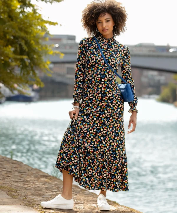 Shop Women's Collection | Maxi Dresses | Party Dresses | Petite | Dresses | Sale Dresses | Top Picks | Top Picks | Top Picks | Women's | Women's | Women's Joe Browns Priya Printed Jersey Dress Black / Multi