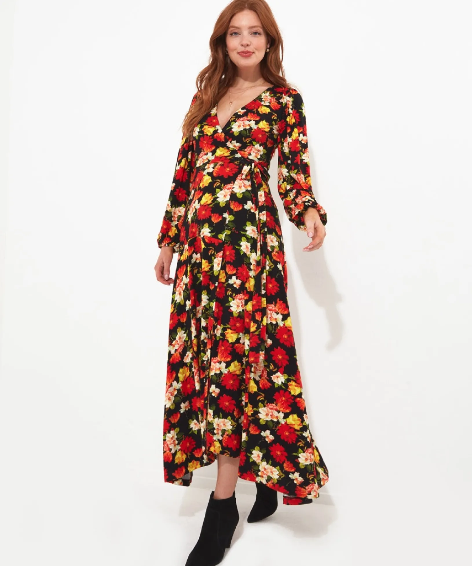 ravishing_jersey_wrap_dre_0.webp Midi Dresses | Dresses | Sale Dresses | Top Picks | Women's | Women's Joe Browns Ravishing Jersey Wrap Dress Multi