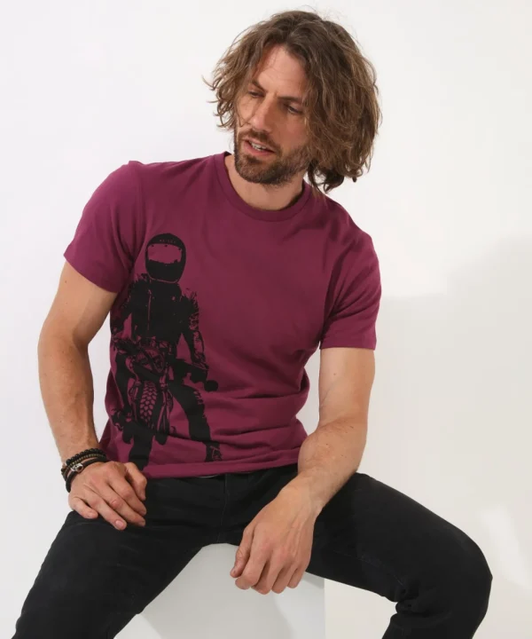 Shop Men's Collection | Graphic T-Shirts | Tops & T-Shirts | Sale Tops & T-Shirts | Top Picks | Top Picks | Men，s | Men，s Joe Browns Ready To Ride Tee Berry