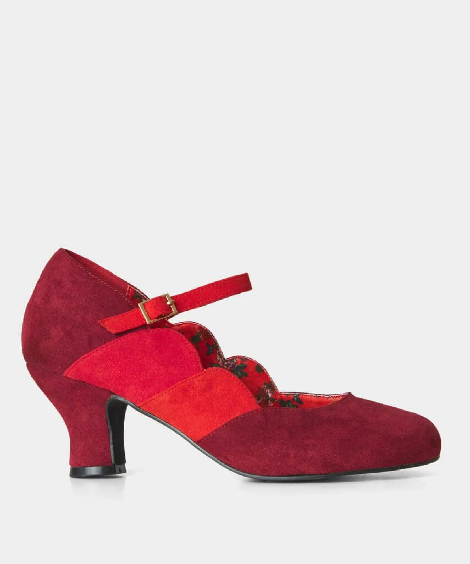 rebel_art_deco_mary_jane__2.webp Party Footwear | Boots & Shoes | Sale Boots & Shoes | Top Picks | Women's | Women's Joe Browns Rebel Art Deco Mary Jane Shoes Burgundy