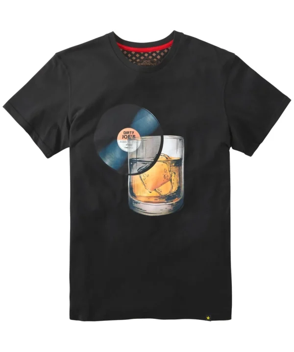 Shop Men's Collection | Graphic T-Shirts | Tops & T-Shirts | Sale Tops & T-Shirts | Top Picks | Top Picks | Men，s | Men，s Joe Browns Record Slice Tee Black