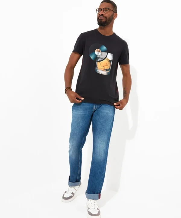 Shop Men's Collection | Graphic T-Shirts | Tops & T-Shirts | Sale Tops & T-Shirts | Top Picks | Top Picks | Men，s | Men，s Joe Browns Record Slice Tee Black
