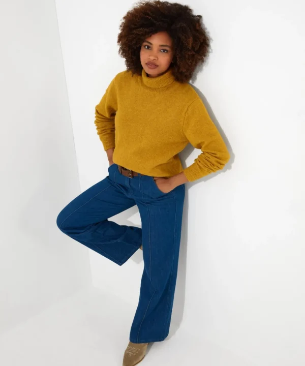 Cardigans & Coatigans | Sale Knitwear & Jumpers | Top Picks | Women's Joe Browns Relaxing Roll Neck Jumper Ochre
