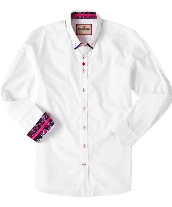 Shop Men's Collection | Work Shirts | Men's Partywear | Shirts | Top Picks | Top Picks | Top Picks | Men，s Joe Browns Remarkable Double Collar Shirt White
