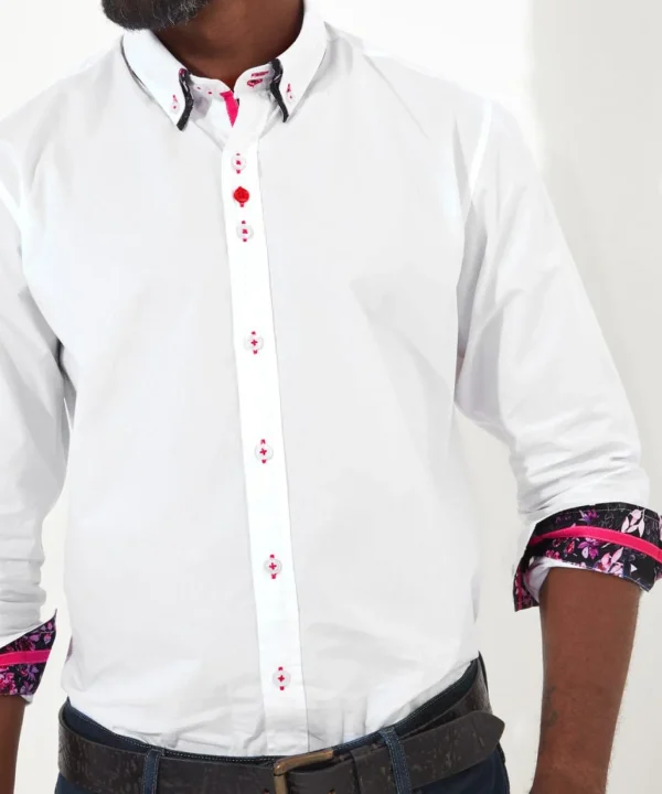 Shop Men's Collection | Work Shirts | Men's Partywear | Shirts | Top Picks | Top Picks | Top Picks | Men，s Joe Browns Remarkable Double Collar Shirt White