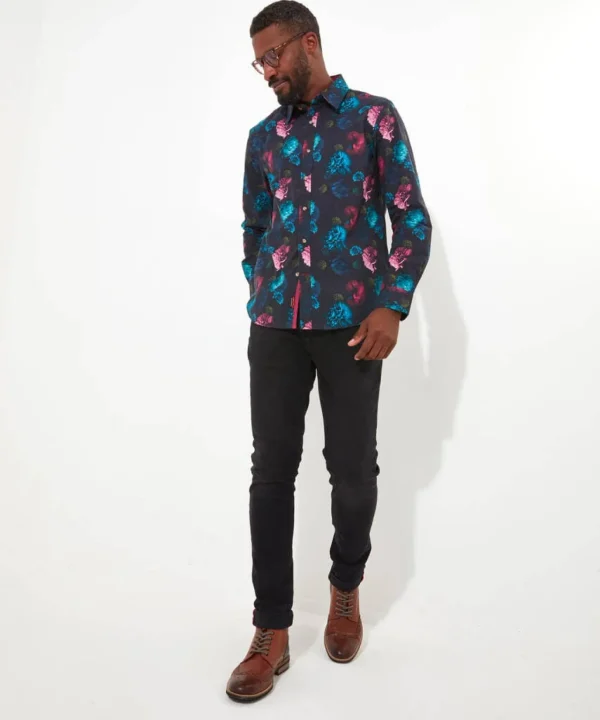 Shop Men's Collection | Funky Shirts | Men's Partywear | Shirts | Sale Shirts | Top Picks | Top Picks | Top Picks | Men,s | Men,s Joe Browns Remarkable Floral Shirt Black