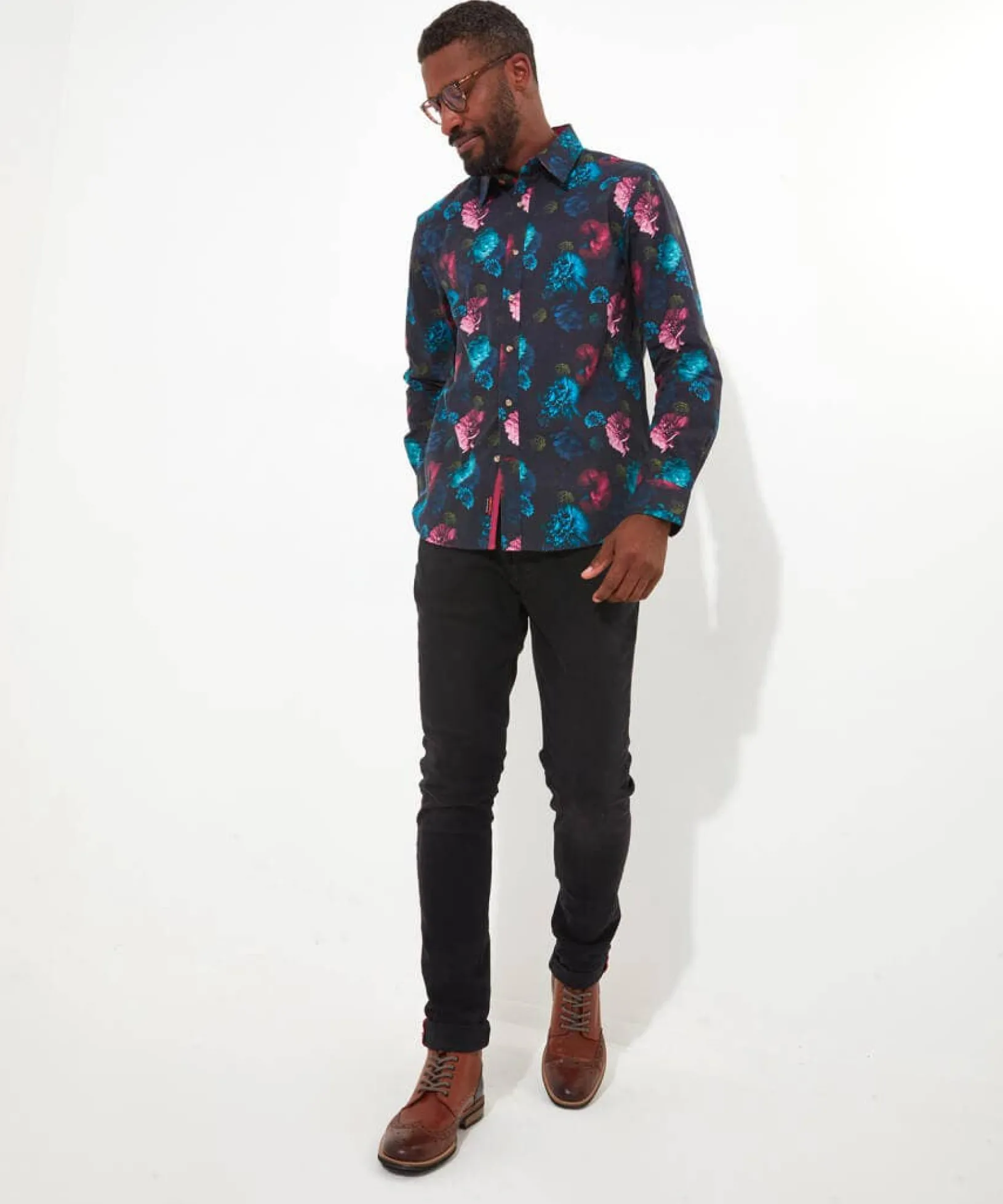 remarkable_floral_shirt_2.webp Shop Men's Collection | Funky Shirts | Men's Partywear | Shirts | Sale Shirts | Top Picks | Top Picks | Top Picks | Men,s | Men,s Joe Browns Remarkable Floral Shirt Black