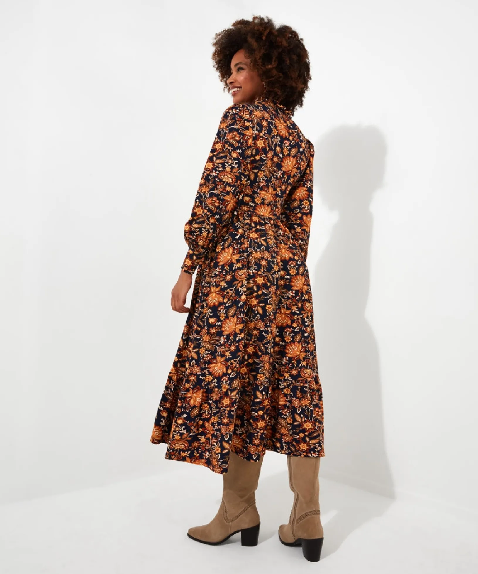 rich_floral_jersey_dress_3.webp Shop Women's Collection | Maxi Dresses | Dresses | Sale Dresses | Top Picks | Top Picks | Women's | Women's Joe Browns Rich Floral Jersey Dress Multi