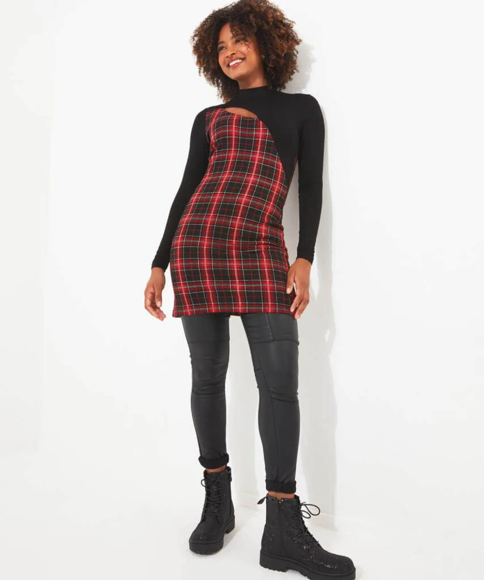 rock_check_tunic_4.webp Shop Women's Collection | Tops, Tunics & Blouses | Dresses | Sale Tops, Tunics & Blouses | Top Picks | Women's | Women's | Women's Joe Browns Rock Check Tunic Multi