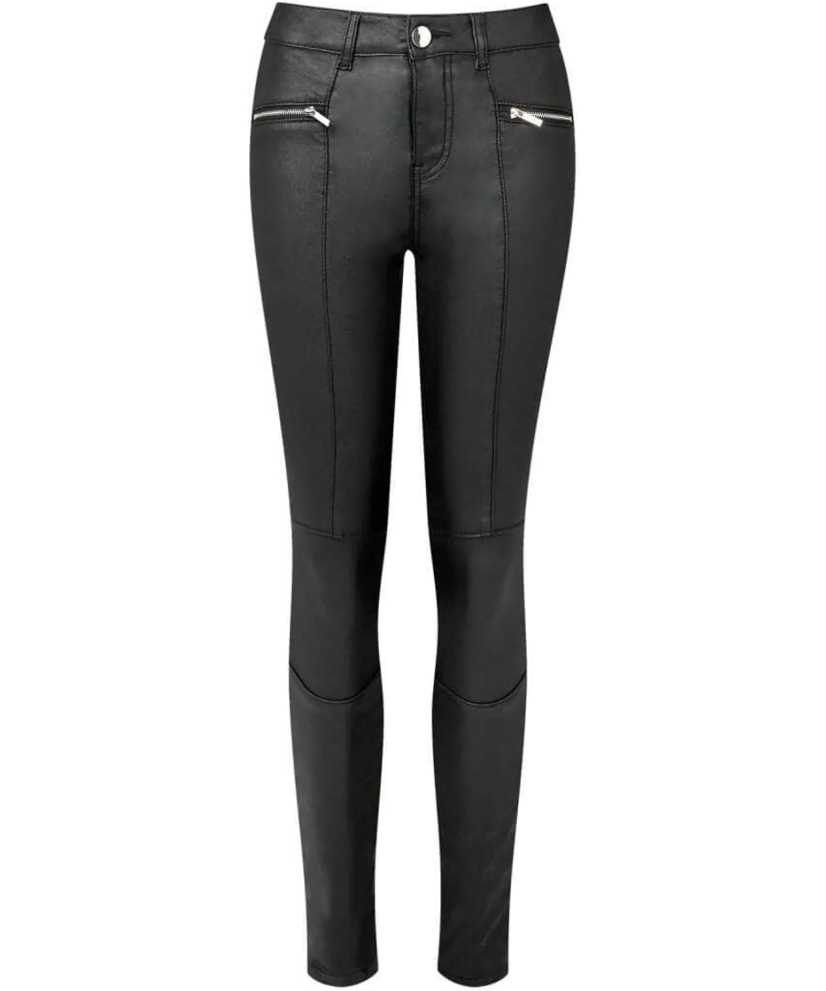 rock_chick_leather_look_t_1.webp Jeans & Trousers | Women's Joe Browns Rock Chick Leather Look Trousers Black