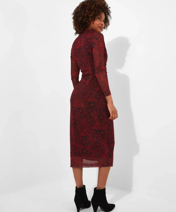 Shop Women's Collection | Midi Dresses | Dresses | Sale Dresses | Top Picks | Top Picks | Women's | Women's Joe Browns Ruched Front Button Through Mesh Dress Multi