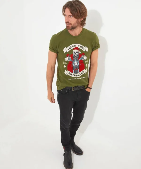 Shop Men's Collection | Graphic T-Shirts | Gifts | Tops & T-Shirts | Half Price Christmas Styles | Sale Tops & T-Shirts | Top Picks | Top Picks | Men,s | Men,s | Men,s | Men,s Joe Browns Santas Ride Tee Khaki