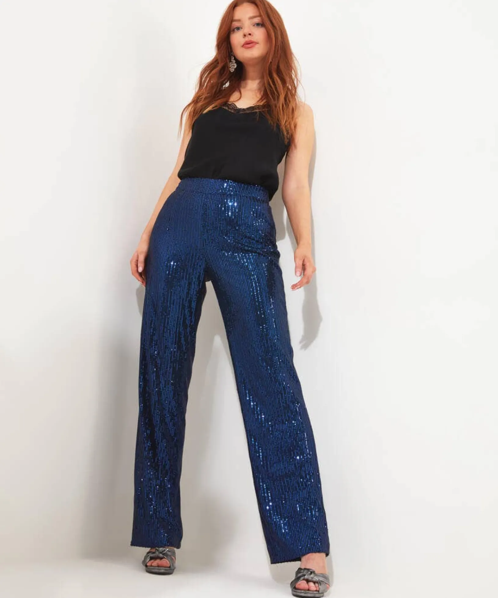 sassy_sequin_trousers_0.webp Shop Women's Collection | Occasion Outfits | Jeans & Trousers | Sale Jeans & Trousers | Top Picks | Top Picks | Women's | Women's Joe Browns Sassy Sequin Trousers Blue