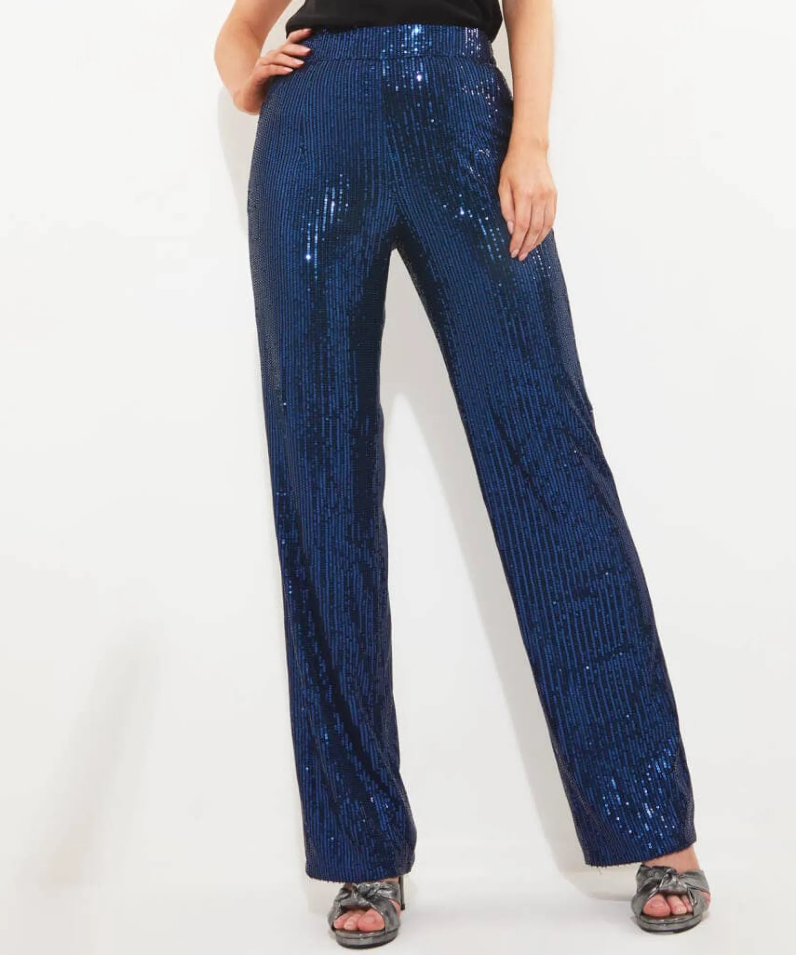 sassy_sequin_trousers_3.webp Shop Women's Collection | Occasion Outfits | Jeans & Trousers | Sale Jeans & Trousers | Top Picks | Top Picks | Women's | Women's Joe Browns Sassy Sequin Trousers Blue