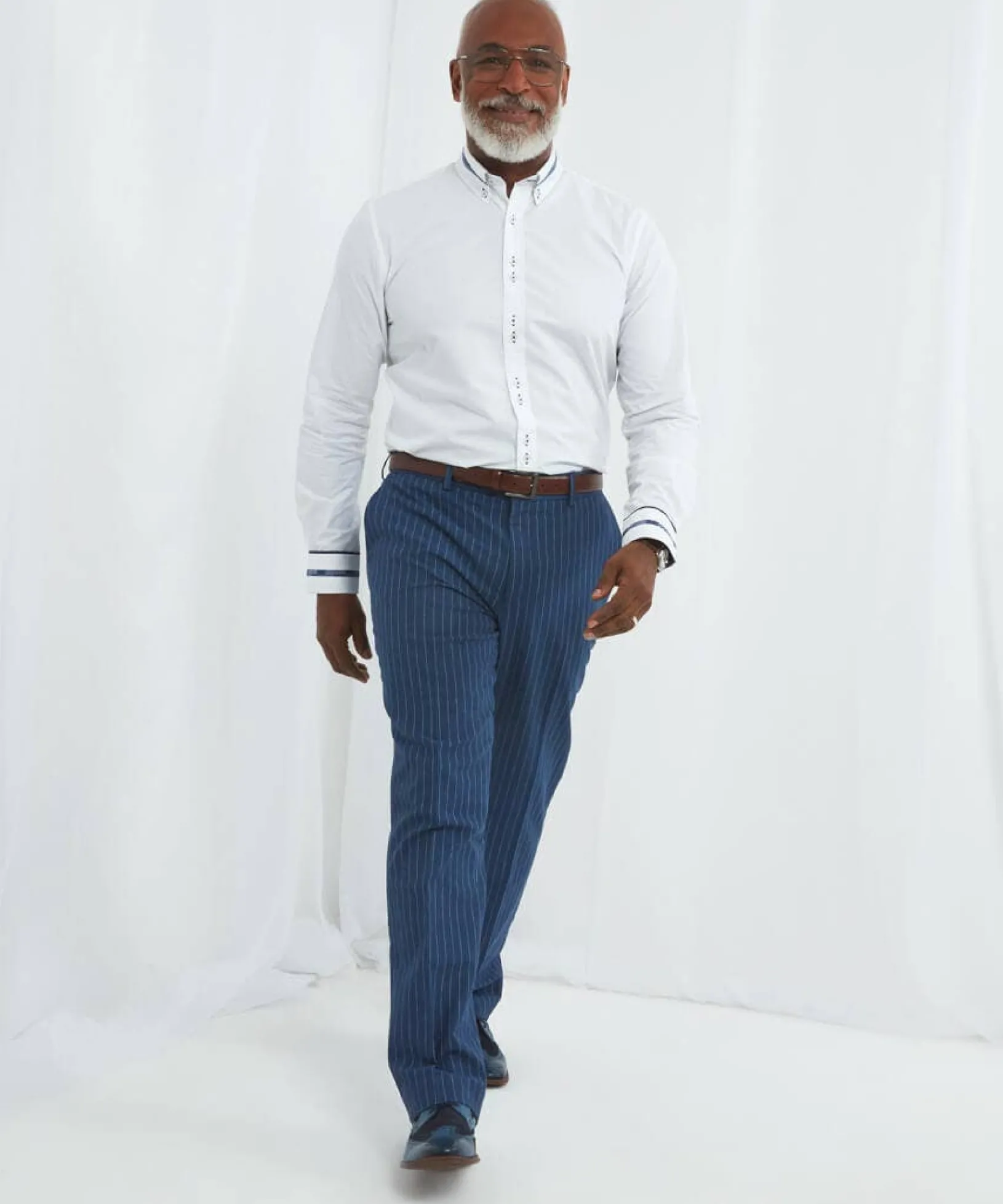 sensational_stripe_trouse_2.webp Sale Jeans & Trousers | Men,s Joe Browns Sensational Stripe Trousers Blue