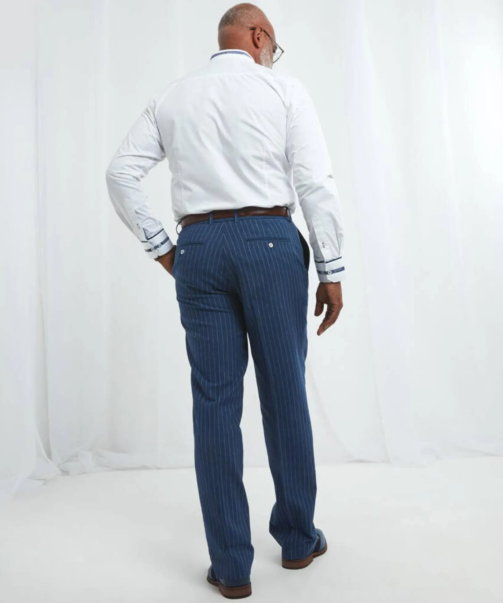 sensational_stripe_trouse_3.webp Sale Jeans & Trousers | Men,s Joe Browns Sensational Stripe Trousers Blue