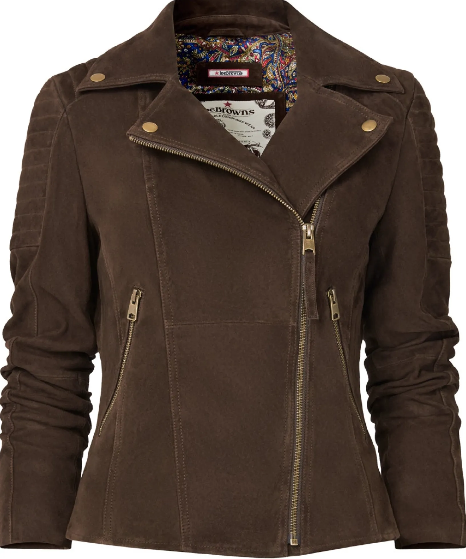 sensational_suede_jacket_1.webp Shop Women's Collection | Leather Jackets & Clothing | Top Picks | Women's Joe Browns Sensational Suede Jacket Chocolate Brown