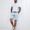Jeans & Trousers | Men,s Joe Browns Sensational Summer Shorts Pale Blue