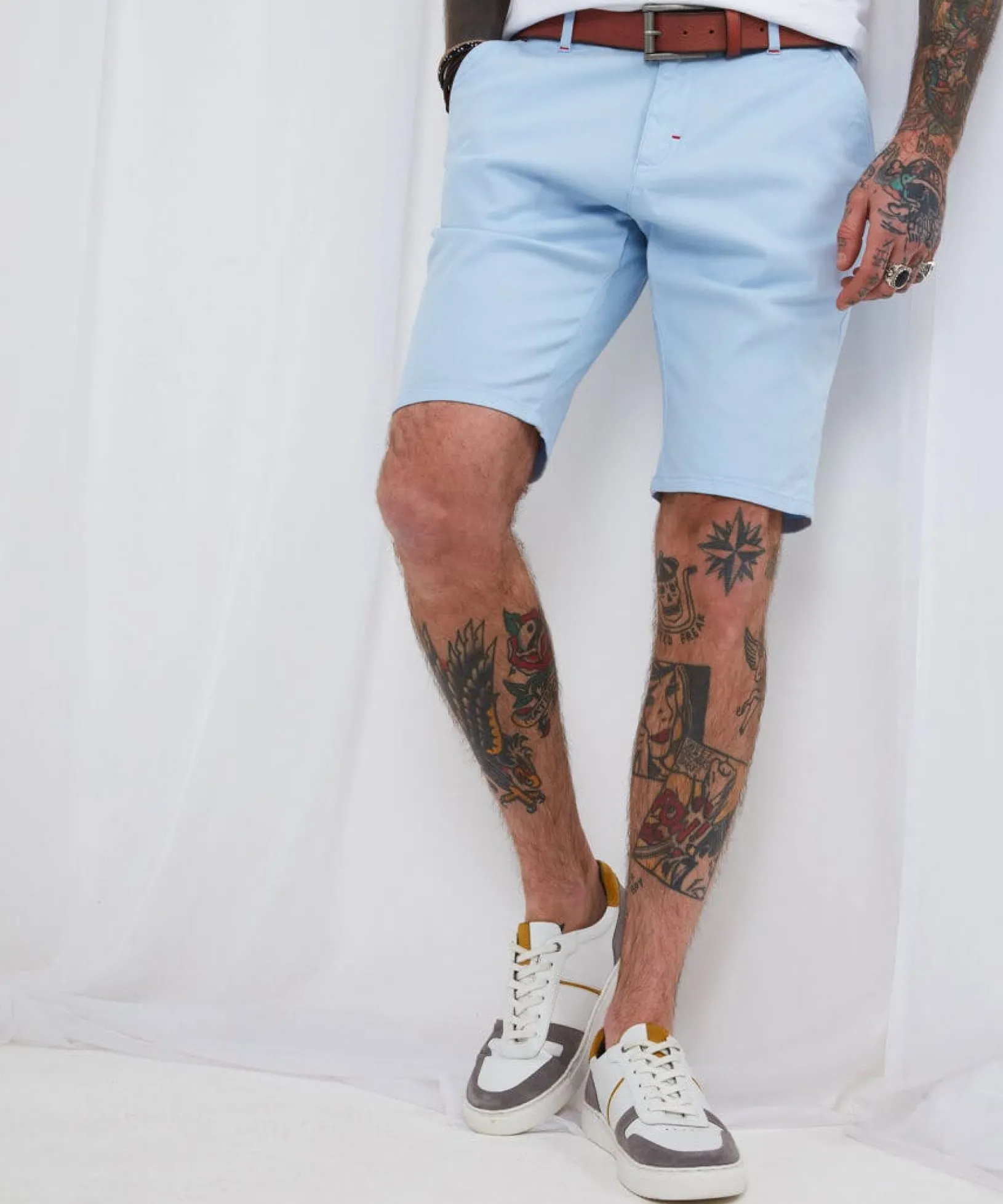sensational_summer_shorts_2.webp Jeans & Trousers | Men,s Joe Browns Sensational Summer Shorts Pale Blue
