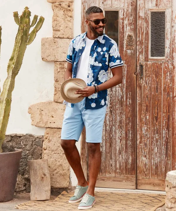 Jeans & Trousers | Men,s Joe Browns Sensational Summer Shorts Pale Blue
