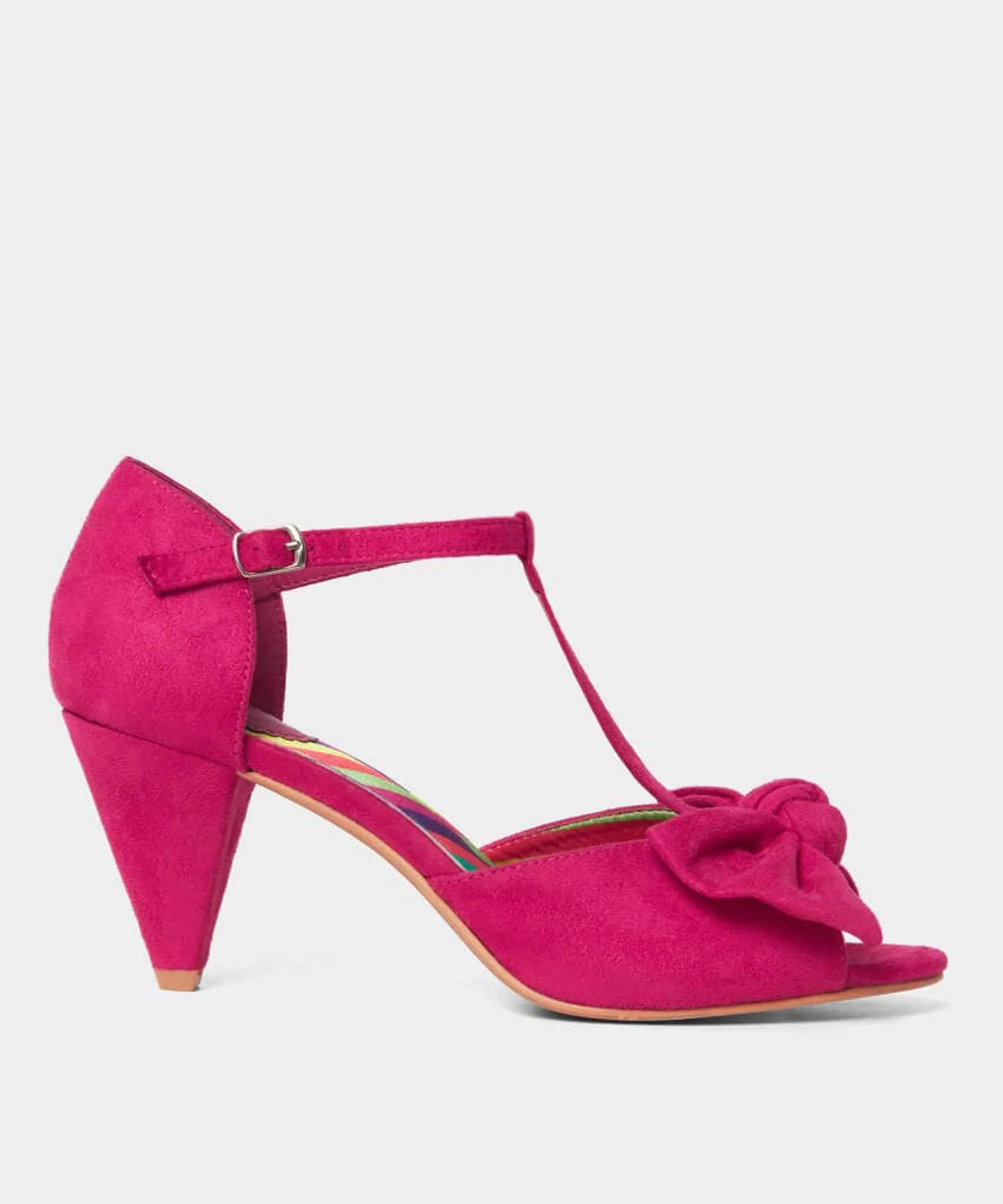 sensational_tbar_shoes_0.webp Boots & Shoes | Sale Boots & Shoes | Women's | Women's Joe Browns Sensational T-Bar Shoes Hot Pink / Bright Blue