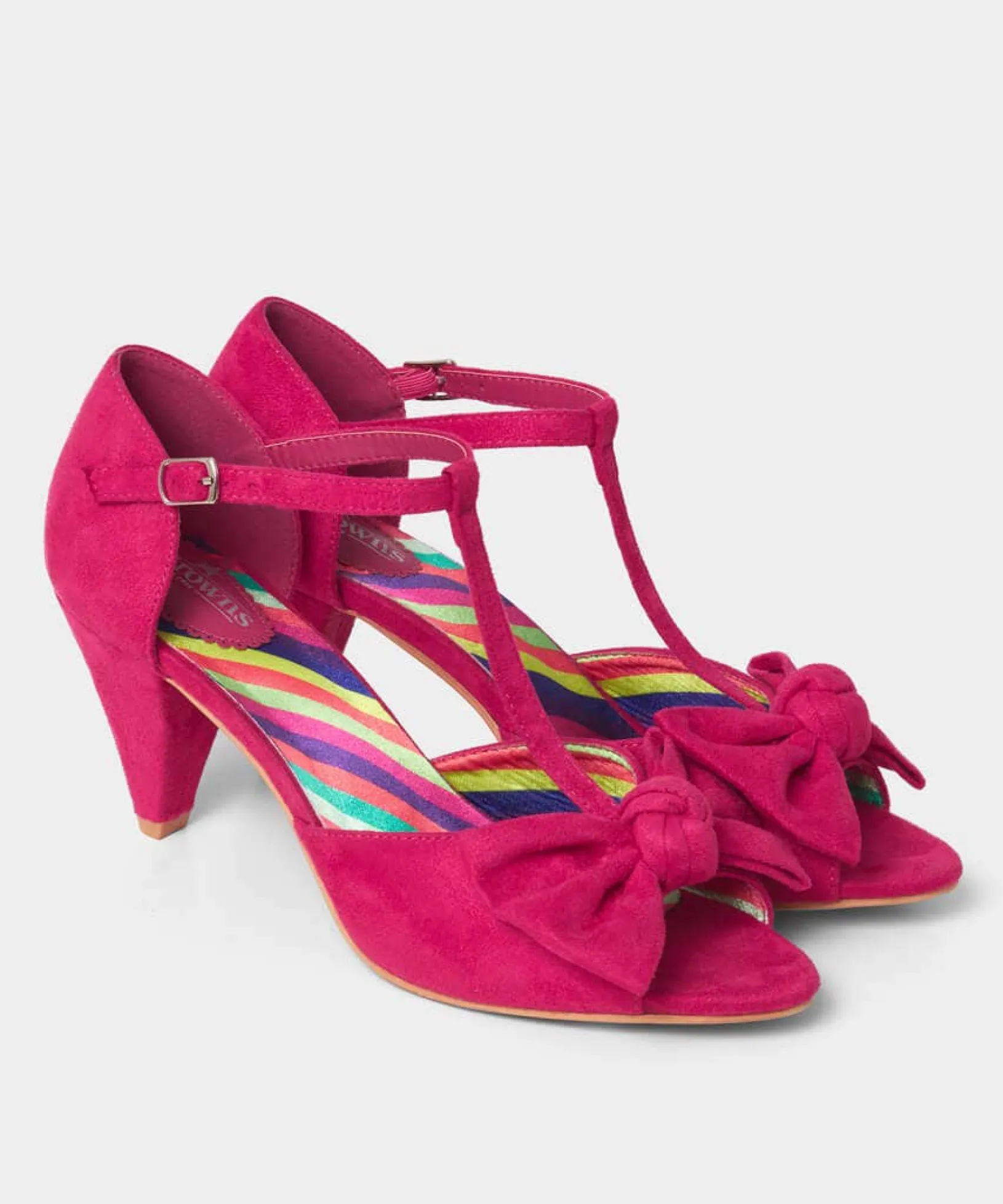 sensational_tbar_shoes_3.webp Boots & Shoes | Sale Boots & Shoes | Women's | Women's Joe Browns Sensational T-Bar Shoes Hot Pink / Bright Blue
