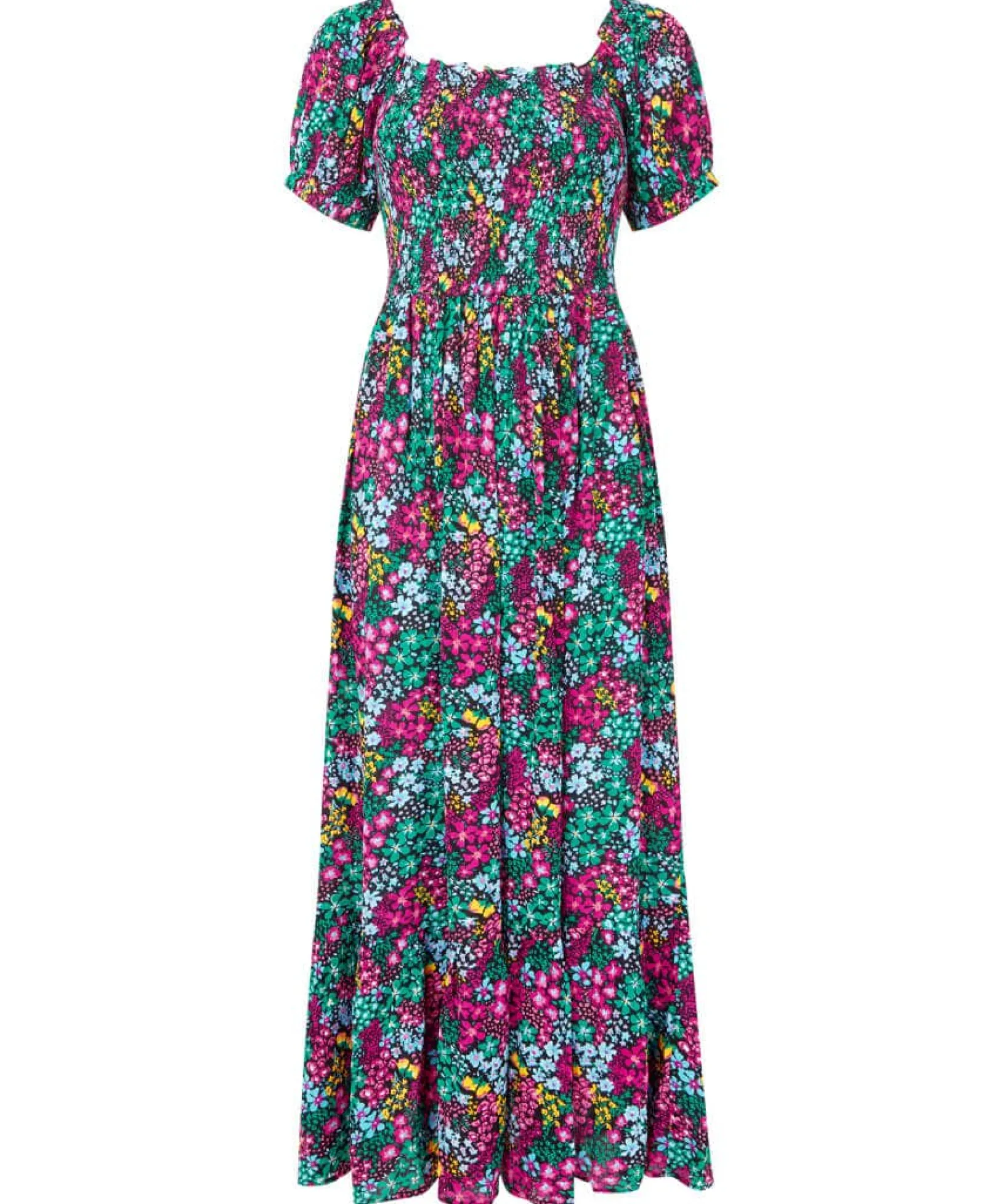 serena_shirred_boho_dress_1.webp Sale Dresses | Women's Joe Browns Serena Shirred Boho Dress Multi