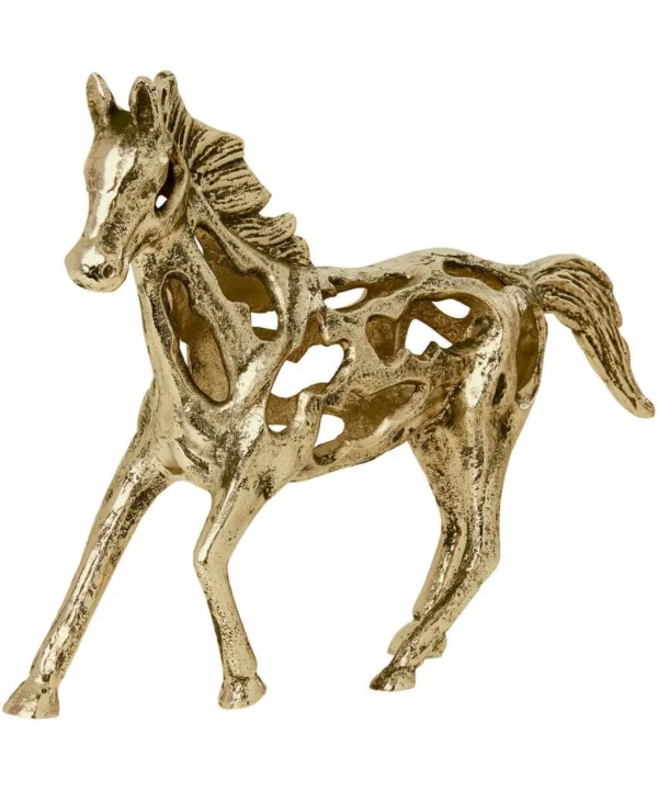Living Room | Bedroom | Endless Sunsets | Nature Décor | Animal Décor | Home Accessories | Home | Home | Home | Home | Home | Home Joe Browns Set Of 2 Cast Iron Antique Horse Statues Gold