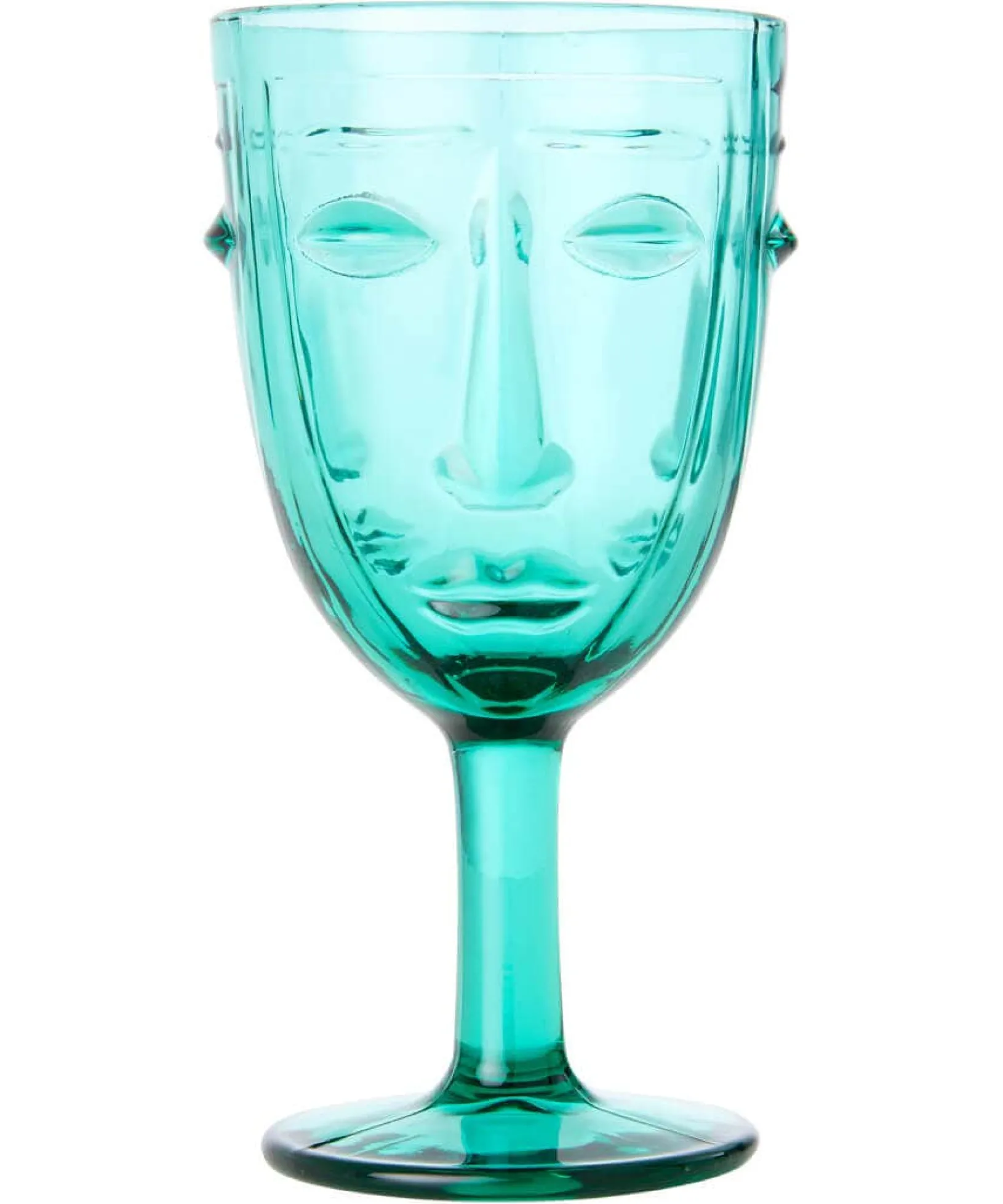 set_of__deco_face_wine_gl_1.webp Kitchen | Home Joe Browns Set Of 6 Deco Face Wine Glasses Green