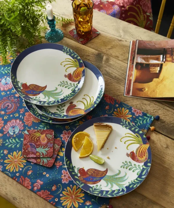 Floral Décor | Nature Décor | Kitchen | Sale Kitchen & Dining | Home | Home | Home | Home Joe Browns Set Of 4 Folk Floral Dinner Plates Multi