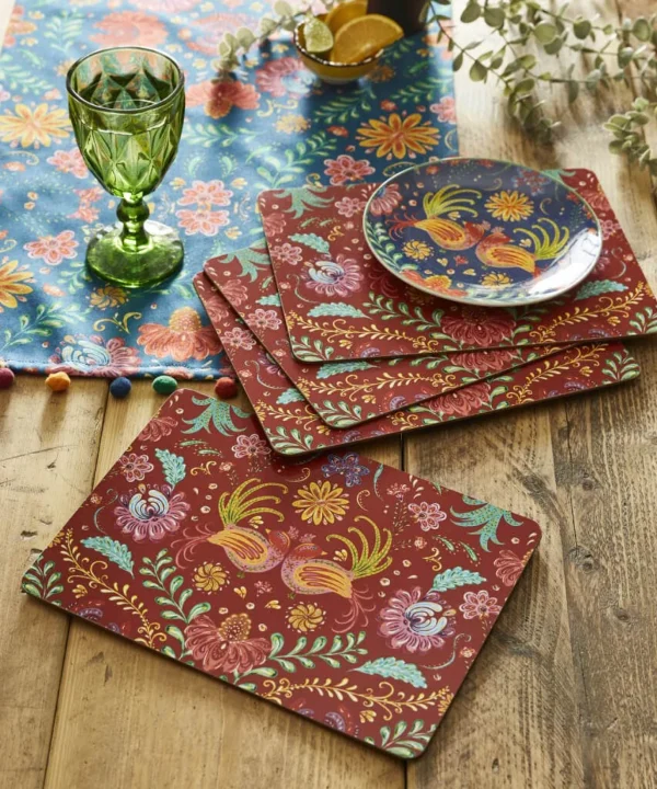 Floral Décor | Nature Décor | Kitchen | Sale Kitchen & Dining | Home | Home | Home | Home Joe Browns Set Of 4 Folk Floral Placemats Multi