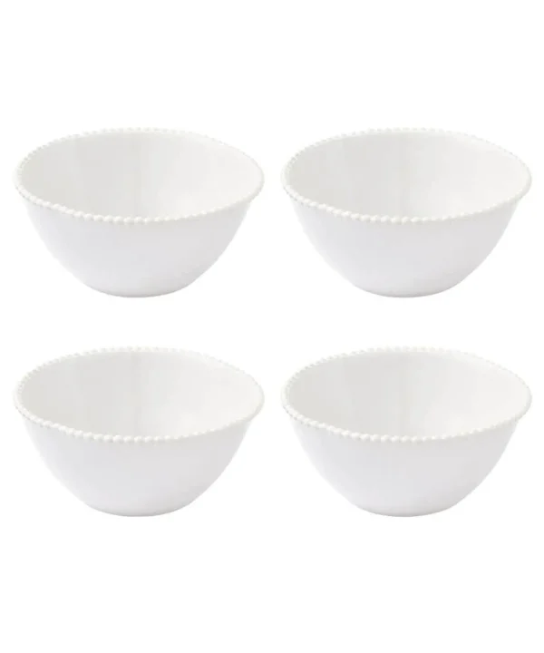 Kitchen | Home Accessories | Home | Home Joe Browns Set of 4 Organic Beaded Bowls White