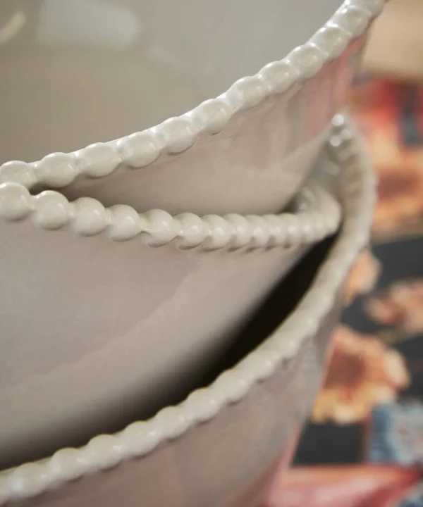 Kitchen | Home Accessories | Home | Home Joe Browns Set of 4 Organic Beaded Bowls White